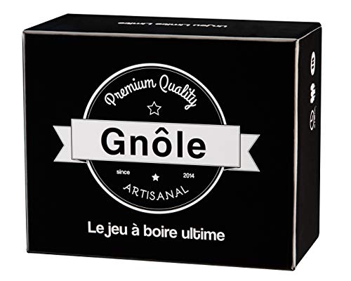 Limite Limite Jumbo 25006 Gnole, das ultimative Trinkspiel – Aperiospiel für die Abende mit Freunden – 300 Karten – von den Schöpfern von Limite, schwarz/weiß von Limite Limite