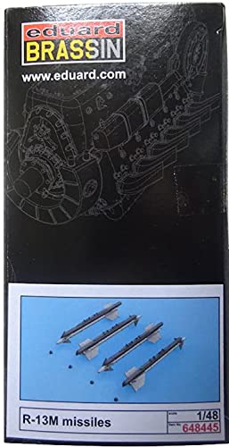 Eduard EDB648445 Modellbausatz Missiles 1:48-R-13M Messing, div. von Eduard