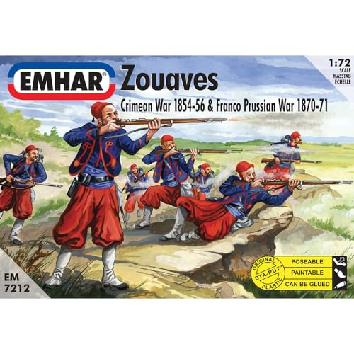 Emhar EM7212 Figur-1/72 Krim-Krieg: Französische Zuaven Soldaten von Emhar Models