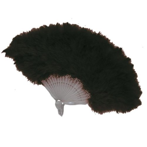 Fächer schwarz mit Federn Marabu 43055 von Unbekannt