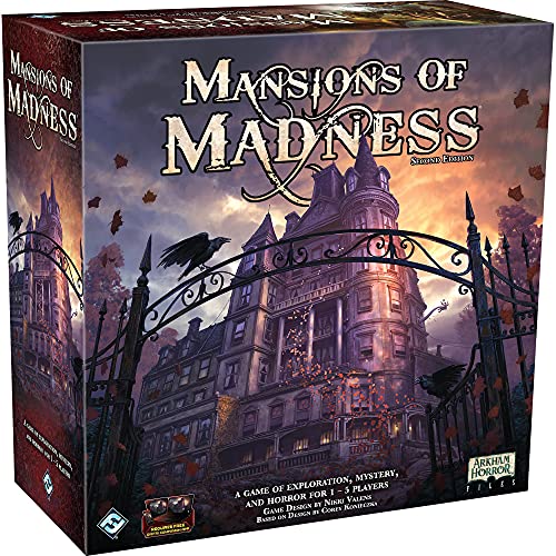 Fantasy Flight Games, Mansions of Madness Second Edition , Board Game , Ages 14+ , 1-5 Players , 120-180 Minute Playing Time von Fantasy Flight Games
