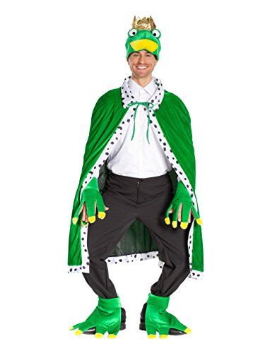 Orlob Fasching Frosch-Set 3tlg. - Kinderfaschingskostüm für Erwachsene, Fasching - Kindergröße, unisex, Grün - 100% Polyester - Maschinenwäsche von Orlob