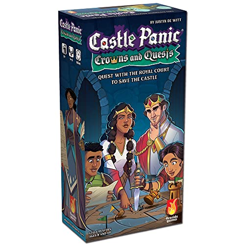 Fireside Games | Castle Panic Crowns and Quests Erweiterung | Brettspiel | ab 8 Jahren | 1-6 Spieler | über 60 Minuten Spielzeit von Fireside Games