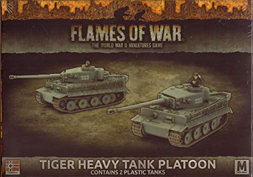 Flames of War Deutsche Armee Tiger Heavy Tank Platoon (Plastic) GBX107 Battlefront Miniatures von Flames of War