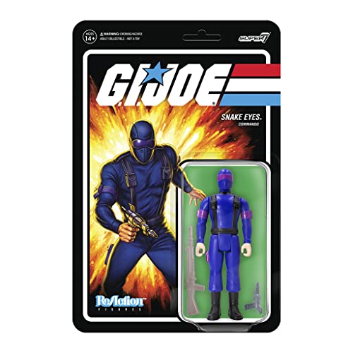 Super 7 G.I. Joe Reaction Wave 1 – Schlangenaugen, Mehrfarbig (RE-GIJOW1A-SNK-) von Super7