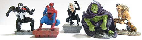 Unbekannt - Gashapon - Komplett-Set mit 5 Mini-Figuren Venom Kraven Tortendeko - Mehrfarbig - 4 cm Unbekannt - Gashapon - Komplett-Set mit 5 Mini-Figuren Venom Kraven Tortendeko - Mehrfarbig - 4 cm von Unbekannt