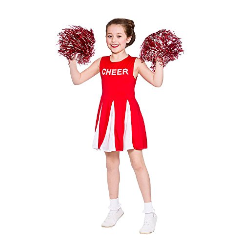 Girls Cheerleader - Red 2016 Kids Costume von Wicked Costumes