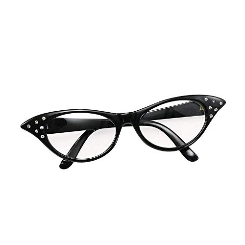 Bristol Novelty BA142B Brille im Stil der 50er, Schwarz, Damen, Einheitsgröße Bristol Novelty BA142B Brille im Stil der 50er, Schwarz, Damen, Einheitsgröße von Bristol Novelty