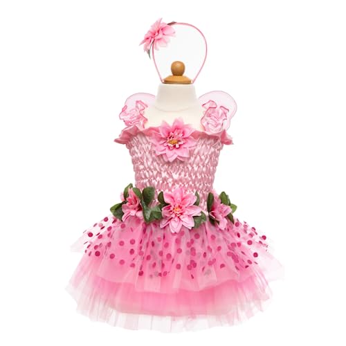 Great Pretenders Deluxe Kleid Blumenfee pink mit Flügeln Kinderkostüm 4-6 Jahre von Great Pretenders
