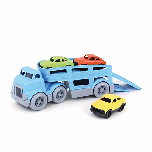 Green Toys 8601237, Auto-Transporter mit 3 Autos, nachhaltiges Spielfahrzeug für Kinder ab 3 Jahren Green Toys 8601237, Auto-Transporter mit 3 Autos, nachhaltiges Spielfahrzeug für Kinder ab 3 Jahren von Green Toys