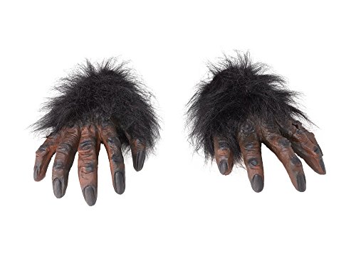 Bristol Novelty MD162 Haarige Hände, Brown, Einheitsgröße Halloween von Bristol Novelty