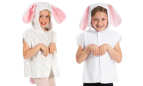 Charlie Crow Weißes Hase kostüm für Kinder - Pelz - Einheitsgröße 3-8 Jahre. Charlie Crow Weißes Hase kostüm für Kinder - Pelz - Einheitsgröße 3-8 Jahre. von Charlie Crow