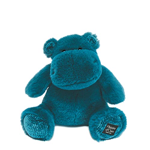 Unbekannt Histoire d'Ours - Plüschtier Nilpferd - Hip'Pop - Blau - 25 cm - L'HIPPO - HO3107 von Histoire d'ours