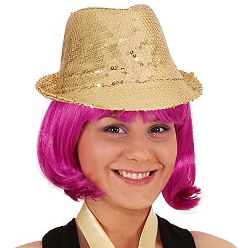 Unbekannt Hut Trilby Tribly Fedora Pailletten Gold Jackson Party Schlager Schlagerparty Unbekannt Hut Trilby Tribly Fedora Pailletten Gold Jackson Party Schlager Schlagerparty von Unbekannt