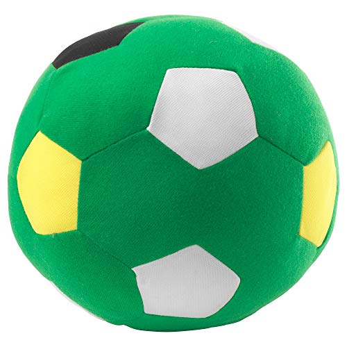 WYSWYG SWEMNED 'IKEA SPARKA Ball aus weichem Stoff, 20 cm Durchmesser, grün/weiß, Fußball, waschbar, ohne Altersbeschränkung von WYSWYG