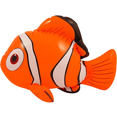 Aufblasbare Clownfische in orange - Nemo, 43 cm von Henbrandt