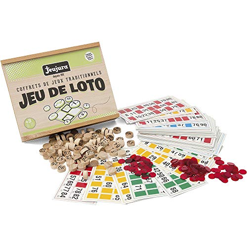 JeuJura 8139 Brettspiel, – Lotto – Holzbox von Jeujura