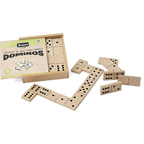 JeuJura 8141 Spiel der Reflexion großen Domino Holzbox, von Jeujura