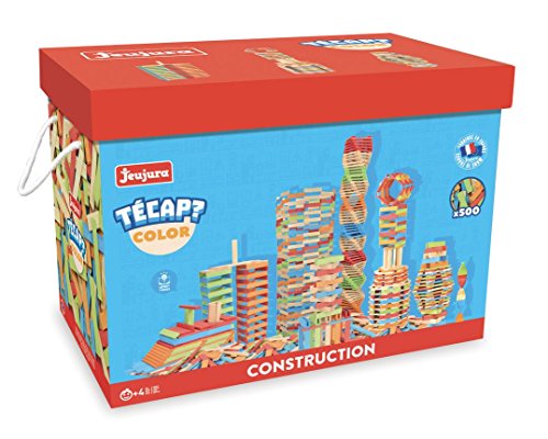 JEUJURA Tecap Color – 500 Teile – Bauspiele – Brettspiel – für maximale Bauten – Lassen Sie Ihrer Fantasie freien Lauf – Handhabung – Kreativität – 8339 von Jeujura