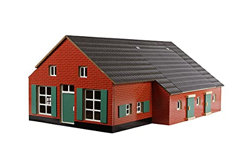 Kids Globe Kuhstall Holz mit Bauernhaus, Spielzeug Kuhstall Dach aufklappbar, Bauernhof mit Maßstab 1:32, Holzbauernhof, Holzstall, Bauernhof Spielzeug 610111 Kids Globe Kuhstall Holz mit Bauernhaus, Spielzeug Kuhstall Dach aufklappbar, Bauernhof mit Maßstab 1:32, Holzbauernhof, Holzstall, Bauernhof Spielzeug 610111 von Kids Globe