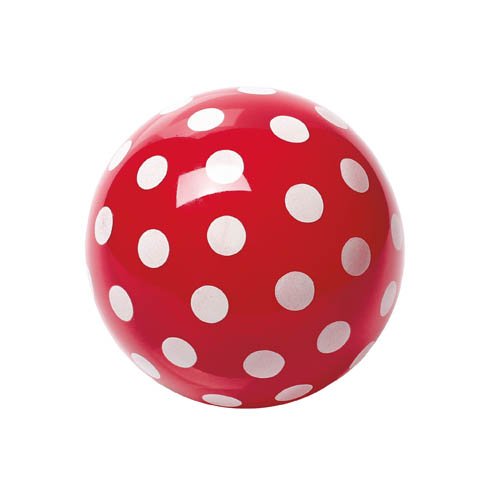 Unbekannt Kleiner Pünktchenball, Ø 14 cm - Punktball rot Spielball von Unbekannt