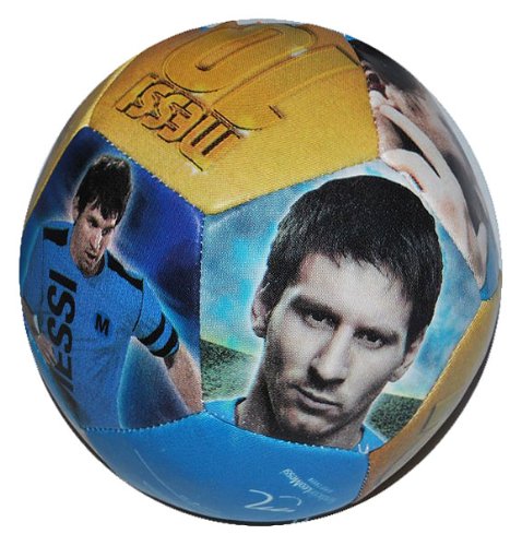 Knautschball - Lionel Leo Messi Fußballer/Stressball - Ball 11 cm - Fitnessball Knautsch Stressball bunter Antistressball Softball Bälle von alles-meine.de GmbH