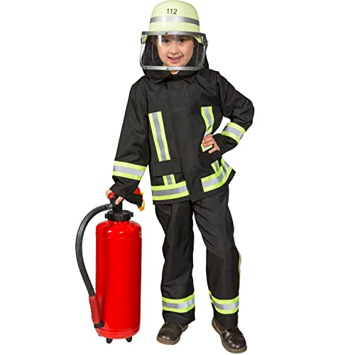 Unbekannt Junges Kostüm Feuerwehrmann Uniform Feuerwehrmann Overall Karneval von Unbekannt