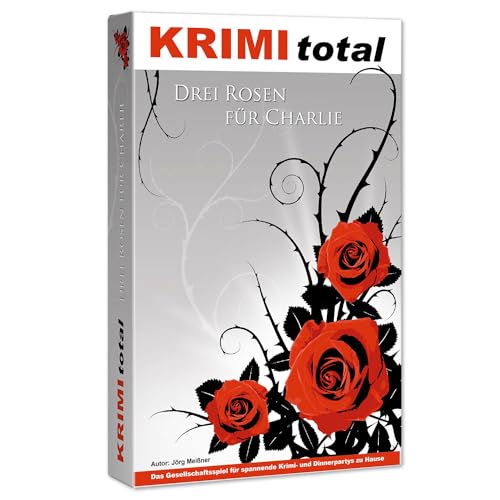 Krimi total ® DREI Rosen für Charlie | Krimidinner für zu Hause | 5-6 Personen | High Society von Krimi total