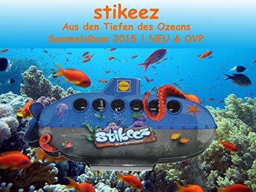 LIDL Stikeez Sammelalbum U-Boot (Serie Ozean) - 24 Figuren inkl. Box von Unbekannt