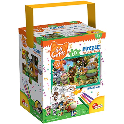 Lisciani 76604 Katzen 44 Cats Eyes Puzzle, Memory mit Jungtieren, 60 Stück von Lisciani