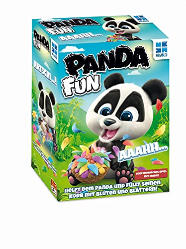 MEGABLEU | 678490 | Panda Fun | Spielspaß für die ganze Familie | Mit elektronischem Panda, der Musik spielt | Kinderspiel | für 2 bis 4 Spieler ab 5 Jahren | Helft dem Panda, sein Körbchen zu füllen! von Megableu