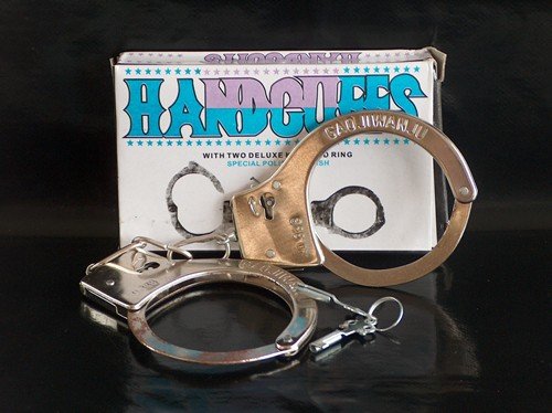 Unbekannt Metall Handschellen mit 2 Schlüssel, Party, Karneval, Polizei, Fasching von Unbekannt