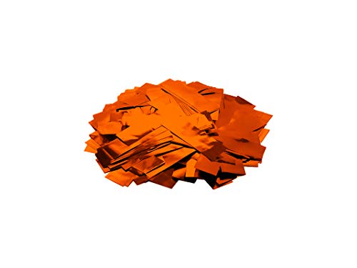 Metallic Konfetti rechteckig 55x18mm, orange, 1kg von Unbekannt