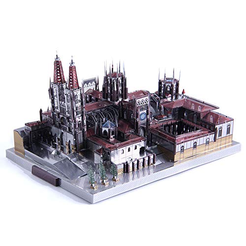 Microworld 3D Metallpuzzle Spanien Burgos Kathedrale Architektur Montage Modellbausätze J046 DIY 3D Laser Cut Assemble Puzzle Spielzeug von Unbekannt