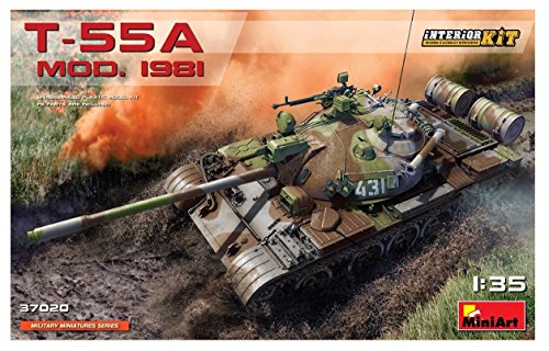 Mini Art 37020 1:35 T-55A Mod. 1981 Interieur-originalgetreue Nachbildung, Modellbau, Plastik Bausatz, Basteln, Hobby, Kleben, Modellbausatz, Zusammenbauen, unlackiert Mini Art 37020 1:35 T-55A Mod. 1981 Interieur-originalgetreue Nachbildung, Modellbau, Plastik Bausatz, Basteln, Hobby, Kleben, Modellbausatz, Zusammenbauen, unlackiert von MiniArt