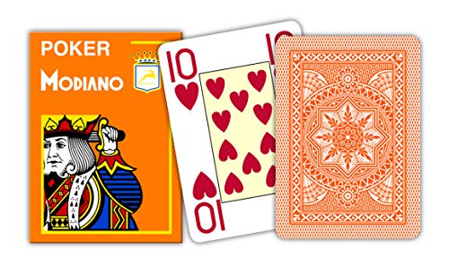 David Westnedge 300485 Kartendeck Spielkarten, Orange von David Westnedge