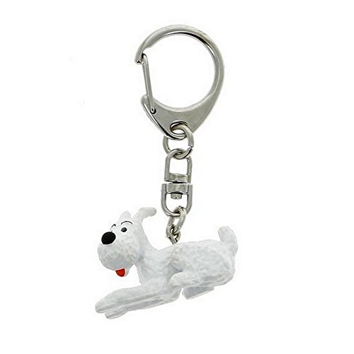 Tintin Snowy Lying down 3cm 42436 (2016) - Moulinsart Keyring Chain Figurine - Weiß von Unbekannt