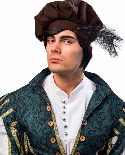 Fasching Barett braun mit Feder /// Kaufmann Knecht Edelmann Fasching Barett braun mit Feder /// Kaufmann Knecht Edelmann von Orlob