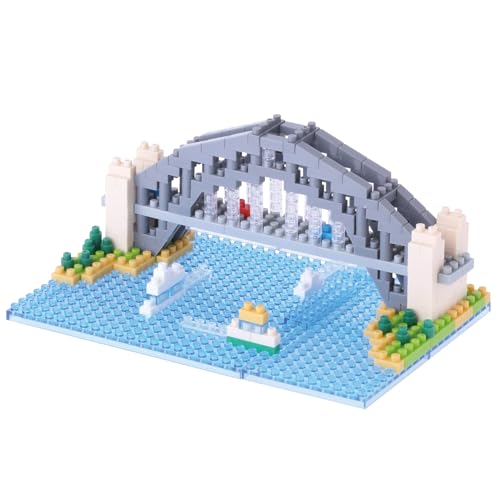 nanoblock NBH-101 - Sydney Harbour Bridge / Sydney Hafenbrücke, Minibaustein 3D-Puzzle, Sights to See Serie, 310 Teile, Schwierigkeitsstufe 3, schwer nanoblock NBH-101 - Sydney Harbour Bridge / Sydney Hafenbrücke, Minibaustein 3D-Puzzle, Sights to See Serie, 310 Teile, Schwierigkeitsstufe 3, schwer von nanoblock