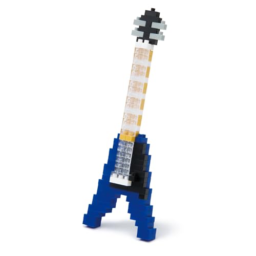nanoblock NAN-NBC095 Electric Guitar Toy, Blue von nanoblock