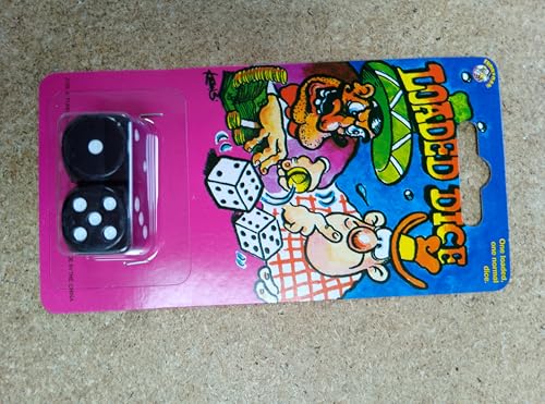 Novelty Joke Gag Trick Loaded Dice Pack of 2 for Party Bag Filler Favor by Funny Man von Funny Man