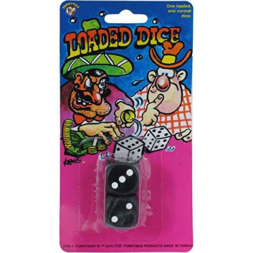 Novelty Joke Gag Trick Loaded Dice for Party Bag Filler Favor by Funny Man von Funny Man