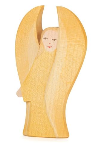 Ostheimer 42107 - Schutzengel Engel gelb aus Holz - Höhe 11cm von Ostheimer