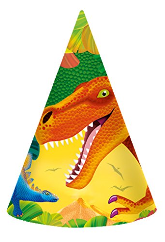 PARTYRama 8 chapeaux de fête Dino Party von Unbekannt