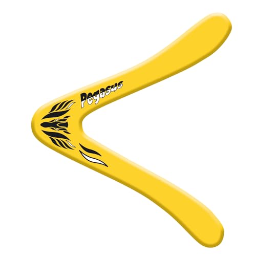 Günther Flugspiele 1374 - Boomerang Pegasus, ca. 25 cm, Bumerang mit klassischer Form, für Kinder ab 12 Jahren, aus unzerbrechlichem Polypropylen, Beige von GÜNTHER FLUGSPIELE