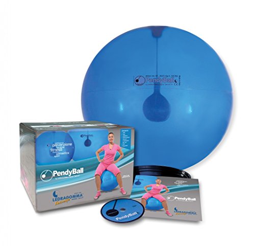 PendyBall by Ledragomma original 'pezzi' / blau-transp. Gymnastikball / Pendel im Inneren Ø 65 cm / Trainingsgerät Reha Rumpfmuskeln Becken von Unbekannt