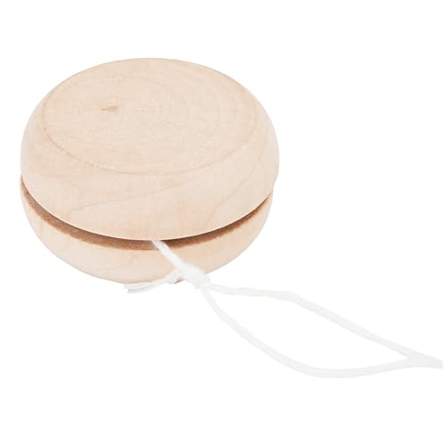 Personalisierbares Yoyo aus Naturholz - Yo-Yo mit 75cm Kordel - Holzspielzeug für Kinder und Erwachsene - Geburtstag, Partys & Outdoor-Aktivitäten Geschenkidee (Rosko) von Unbekannt
