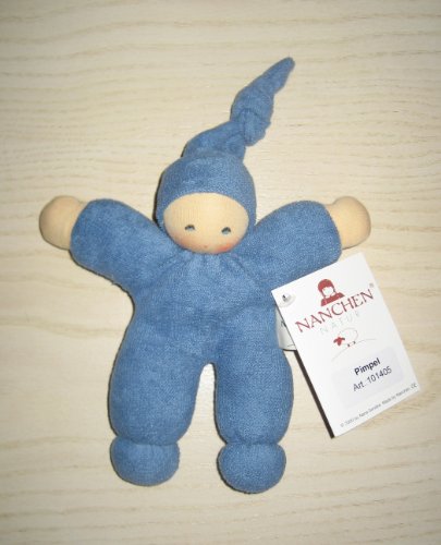 Pimpel Frottee blau 20 cm von Nanchen Natur Puppe von Unbekannt