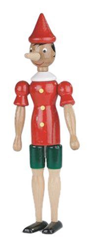 Pinocchio Gelenkfigur aus Holz, made in Italy, 38 cm Pinocchio Gelenkfigur aus Holz, made in Italy, 38 cm von Holzspielzeug