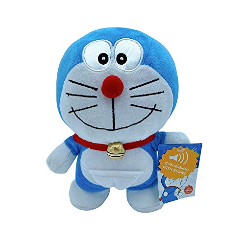 Plüschtier mit Sound, klassisches Modell, Dorayaki, Mütze und Schlangen, 28 cm (11 Zoll) Offizielles Lizenzprodukt (Doraemon Classico) von Unbekannt